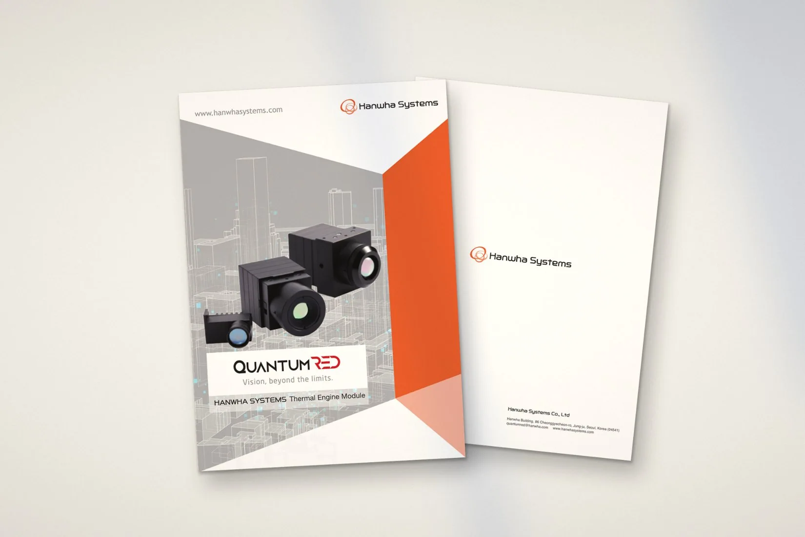Brochure cover & back mockup